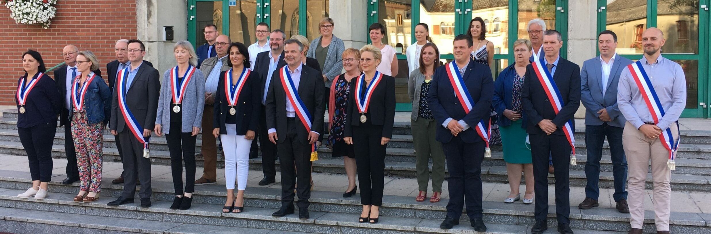 Photo du conseil municipal d'Hautmont 2020-2026 de la ville d’Hautmont